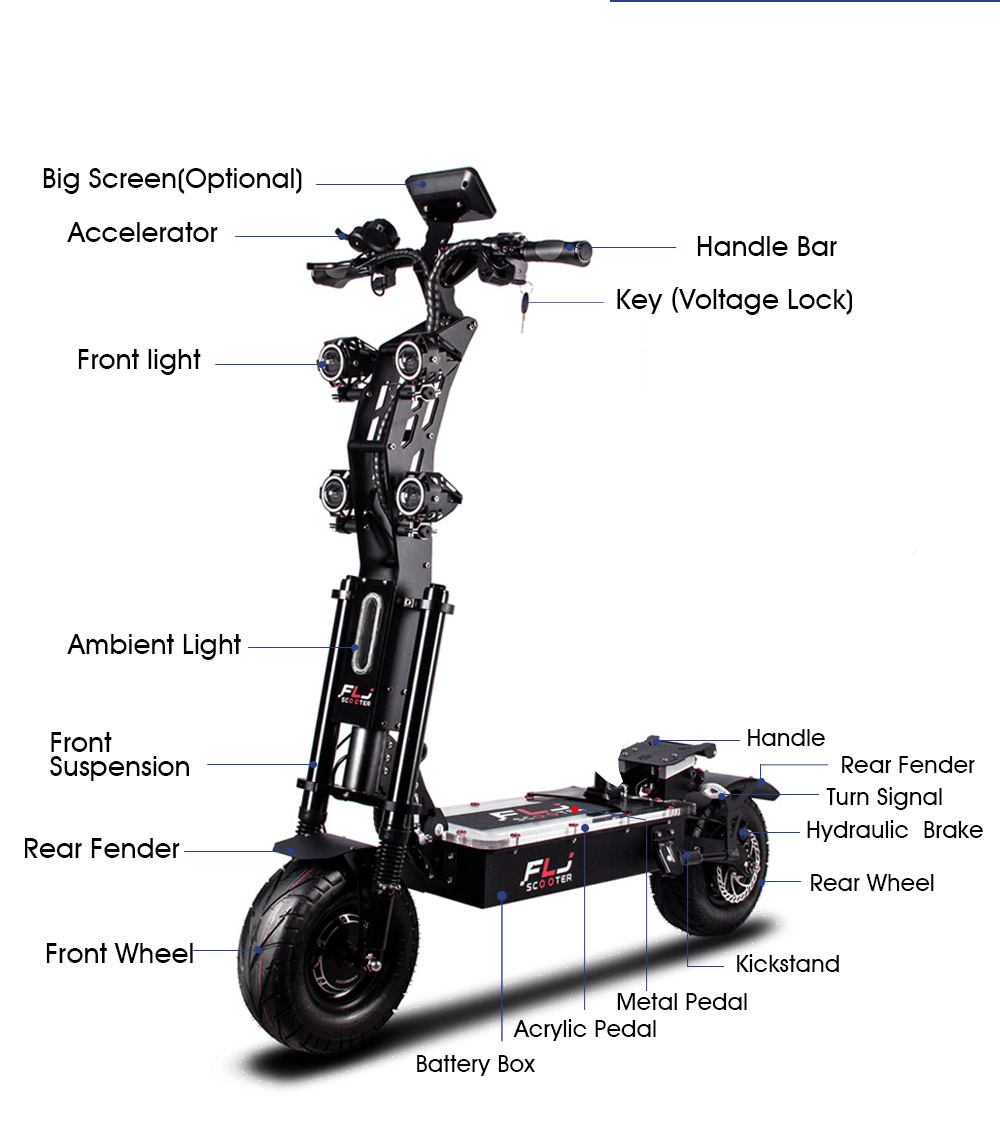 FLJ X13 Explorer electric scooter - Buy Electric Scooters UK