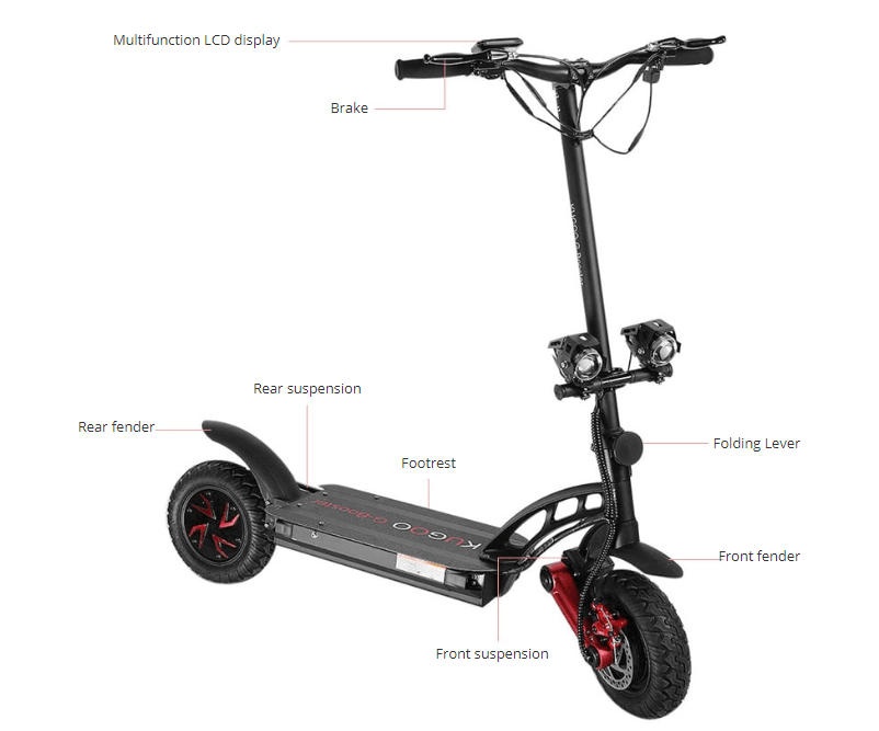 Kugoo G-Booster electric scooter - Buy Electric Scooters UK